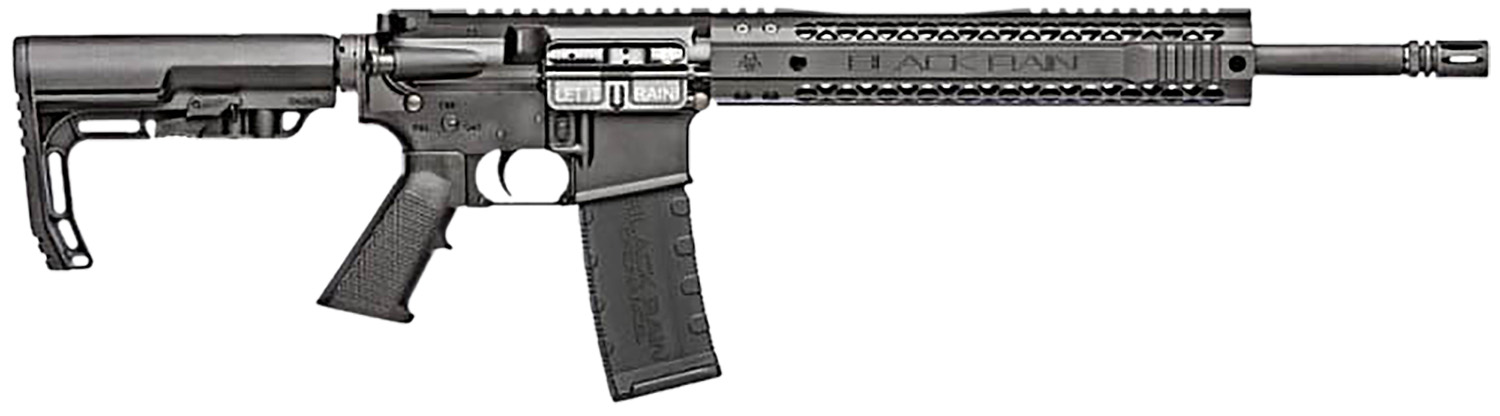 Black Rain Ordnance BROSPEC15 Spec15 5.56x45mm NATO 30+1 16″ Chrome Moly Barrel, A2 Flash Hider, Black Hard Coat Anodized 7075-T6 Receiver, Adjustable B5 Sopmod Stock, Polymer Grip, GI Trigger