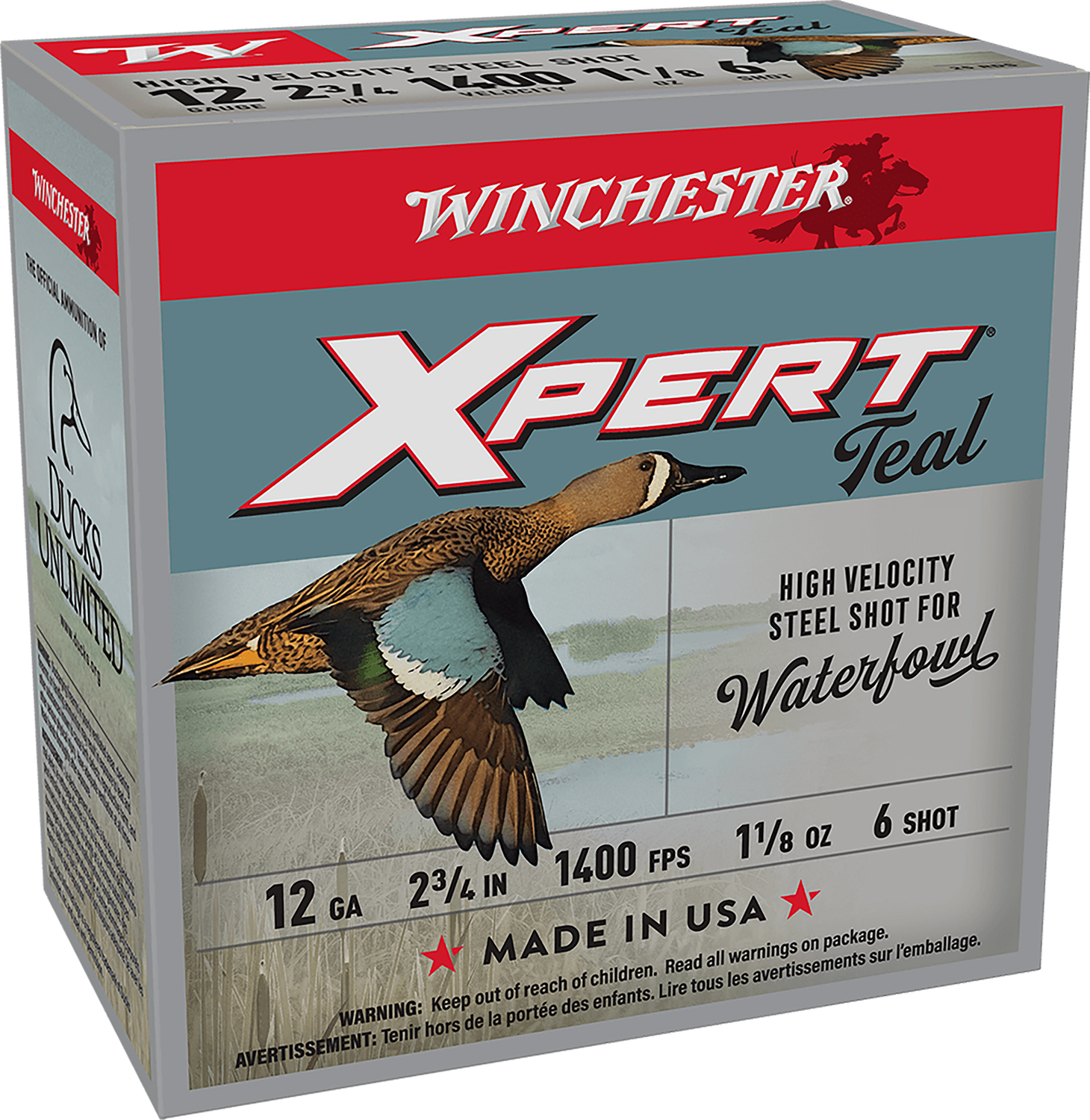 Winchester Ammo WEX12H6 Super X Xpert High Velocity 12Gauge 2.75″ 1 1/8oz 6Shot 25 Per Box/10 Case