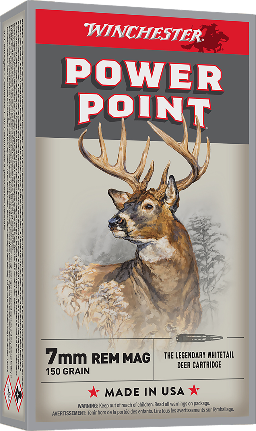 Winchester Ammo X7MMR1 Super X 7mmRemMag 150gr Power Point 20 Per Box/10 Case