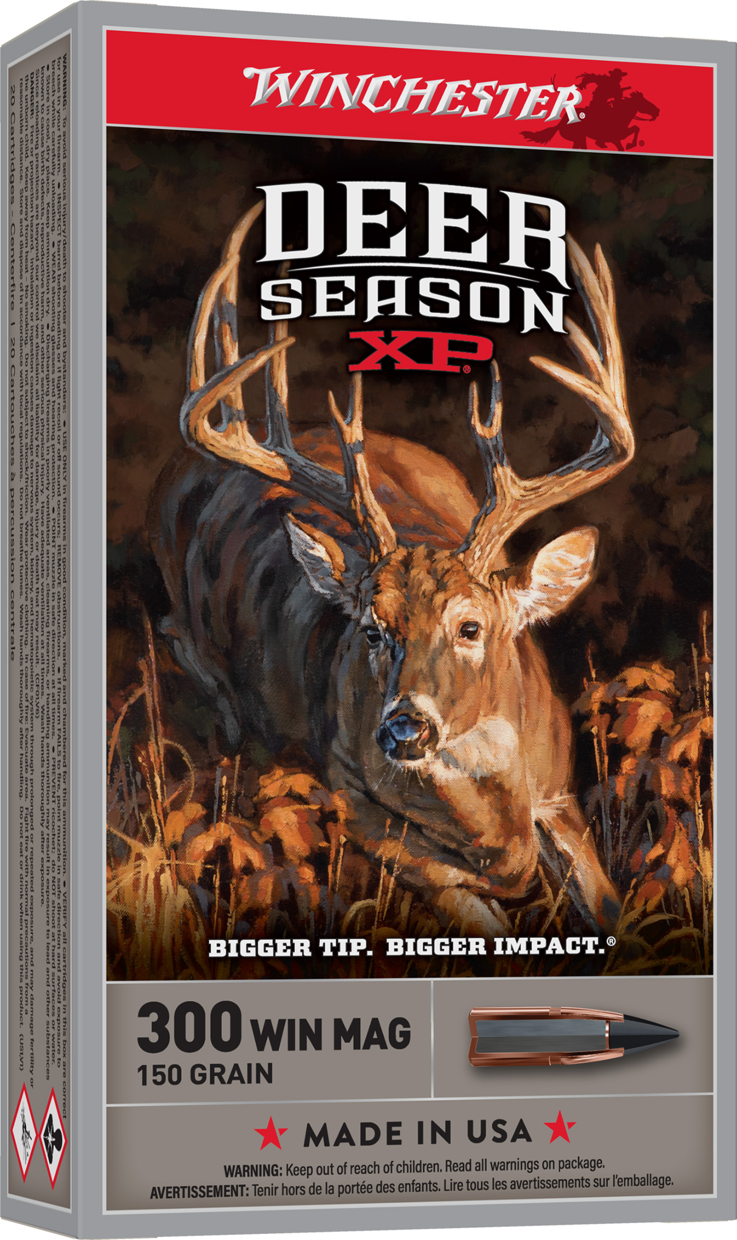 Winchester Ammo X300DS Deer Season XP 300WinMag 150gr Extreme Point 20 Per Box/10 Case
