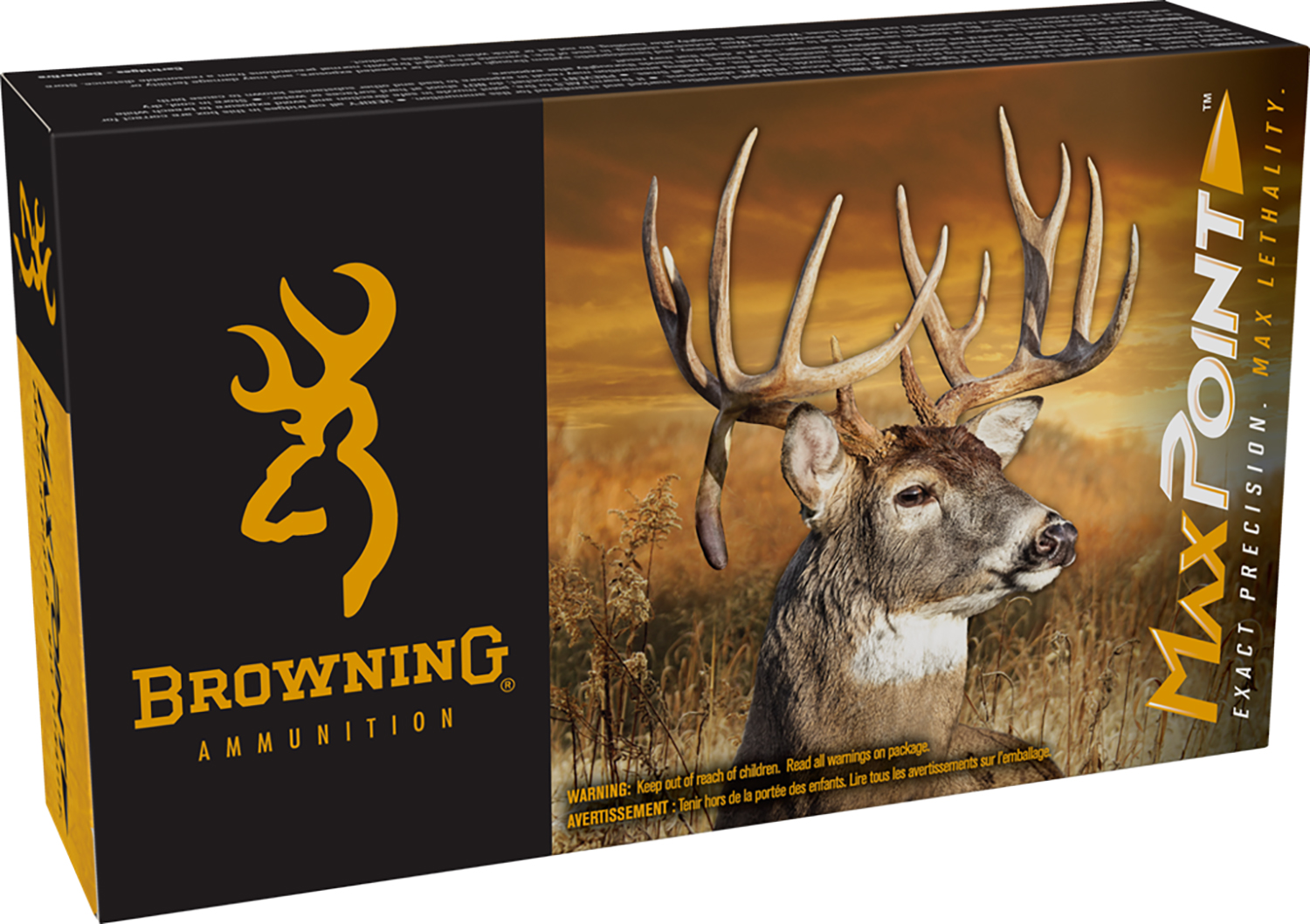 Browning Ammo B192102432 Max Point 243Win 95gr 20 Per Box/10 Case