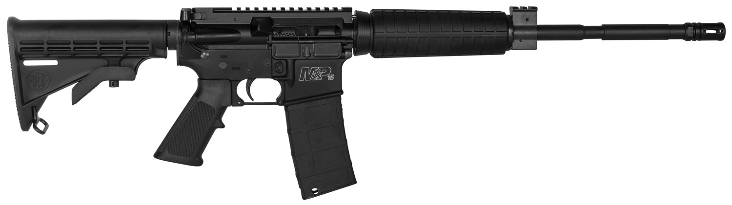 Smith & Wesson LE 311003 M&P15 Optic Ready
Semi-Automatic 223 Remington/5.56 NATO 16″ 30+1 6-Position Black Stk Black Armornite