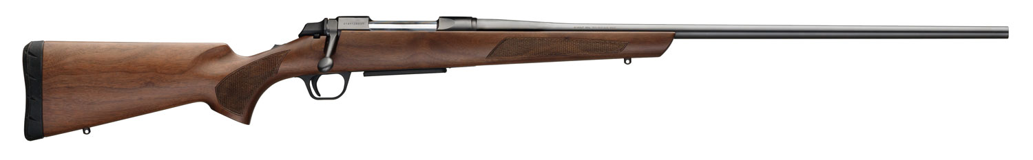 Browning 035801211 AB3 Hunter 243 Win 5+1 22″ Matte Blued/ 22″ Free-Floating Button-Rifled Barrel, Matte Blued Steel Receiver, Satin Black Walnut/ Wood Stock, Right Hand