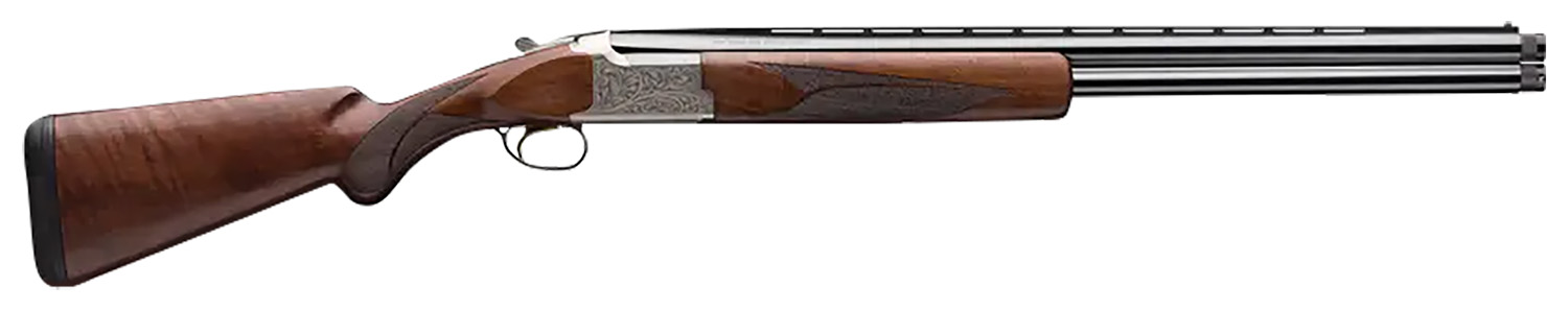 Browning 018142305 Citori White Lightning 12 Gauge with 26″ Polished Blued Barrel, 3″ Chamber, 2rd Capacity, Silver Nitride Metal Finish & Gloss Oil Black Walnut Stock Right Hand (Full Size)