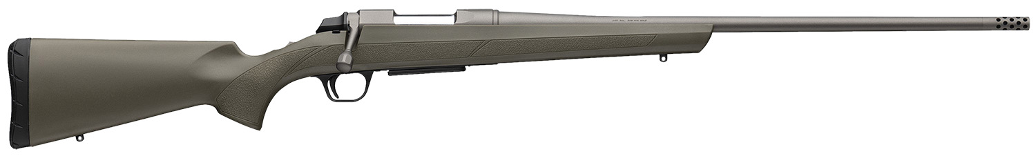 Browning 035842227 AB3  7mm Rem Mag 3+1 26″ Tungsten Cerakote Threaded Sporter Barrel, & Drilled & Tapped Steel Receiver, Fixed w/Textured Grip Panels OD Green Composite Stock
