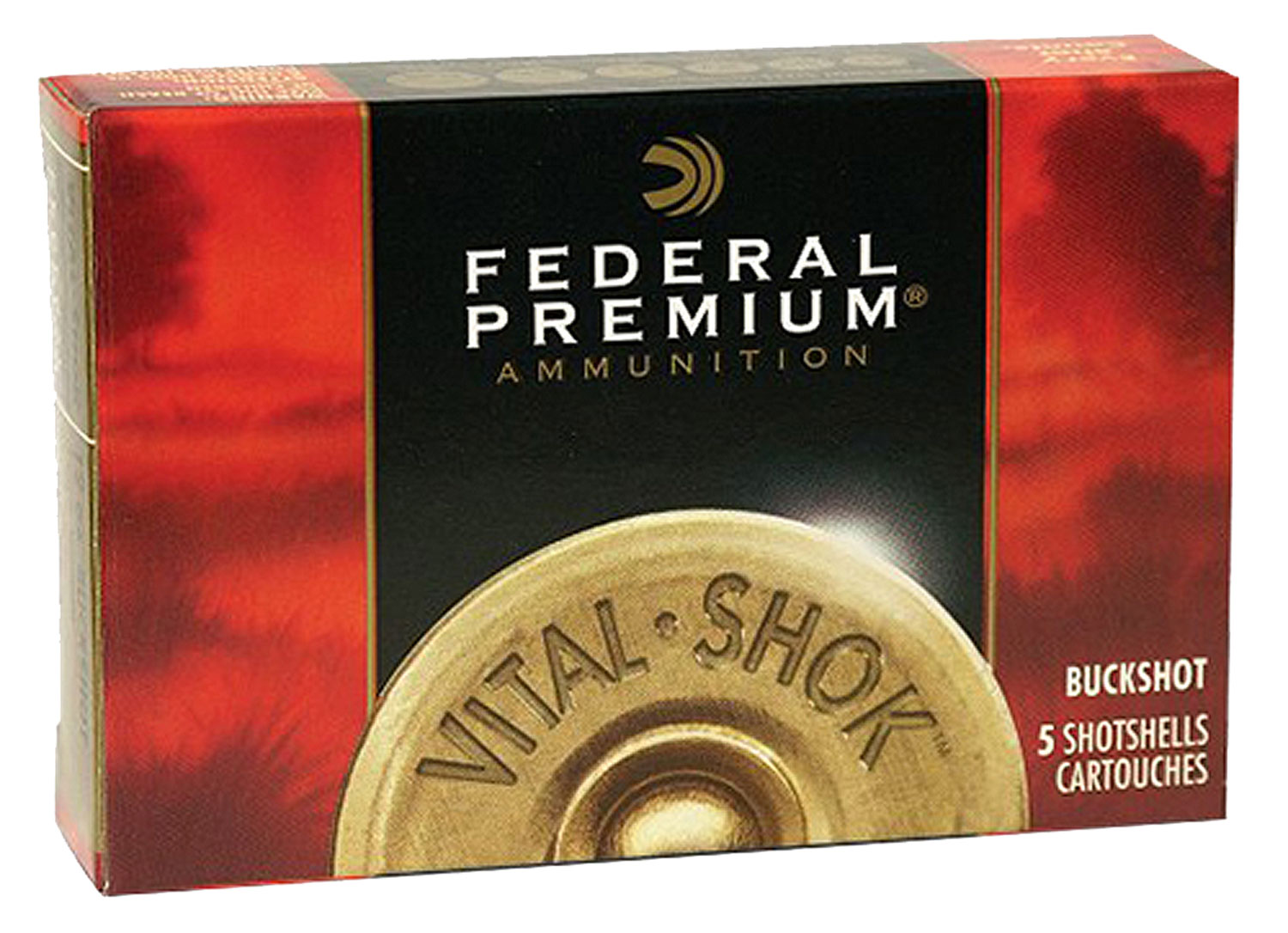 Federal P158000 Premium Magnum 12Gauge 3″ 10Pellets 000BuckShot 5 Per Box/50 Case