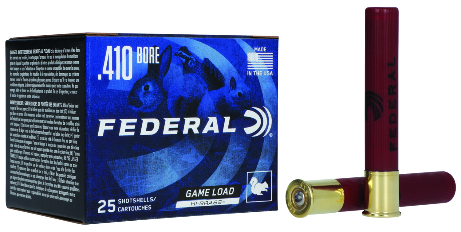 Federal H4135 Game-Shok High Brass 410Gauge 3″ 11/16oz 5Shot 25 Per Box/10 Case