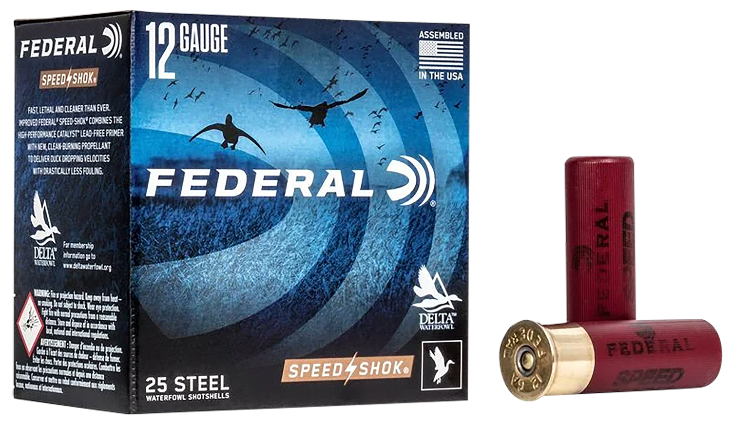 Federal WF1432 Speed-Shok 12Gauge 3″ 1 1/8oz 2Shot 25 Per Box/10 Case