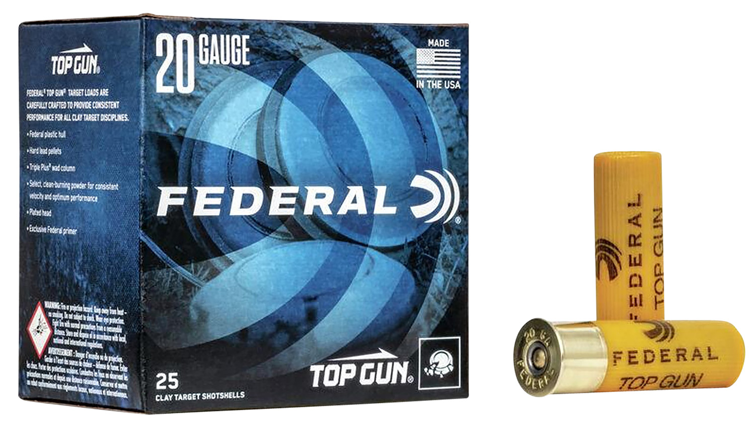 Federal TG2075 Top Gun 20Gauge 2.75″ 7/8oz 7.5Shot 25 Per Box/10 Case