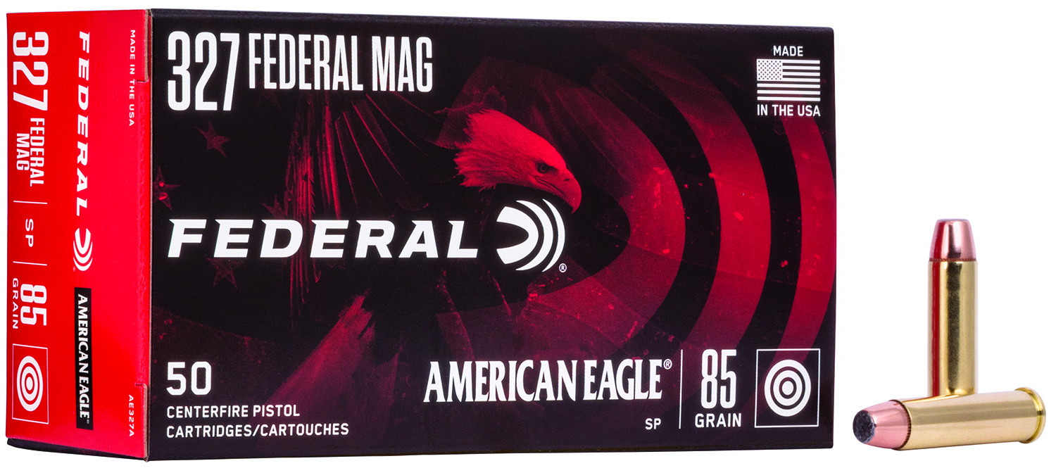 Federal AE327A American Eagle Handgun 327FederalMag 85gr Jacketed Soft Point 50 Per Box/20 Case