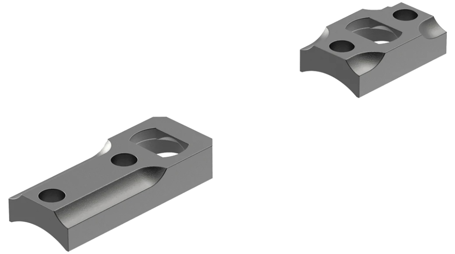 Leupold 171901 Dual Dovetail Base Set Matte Black Ruger American