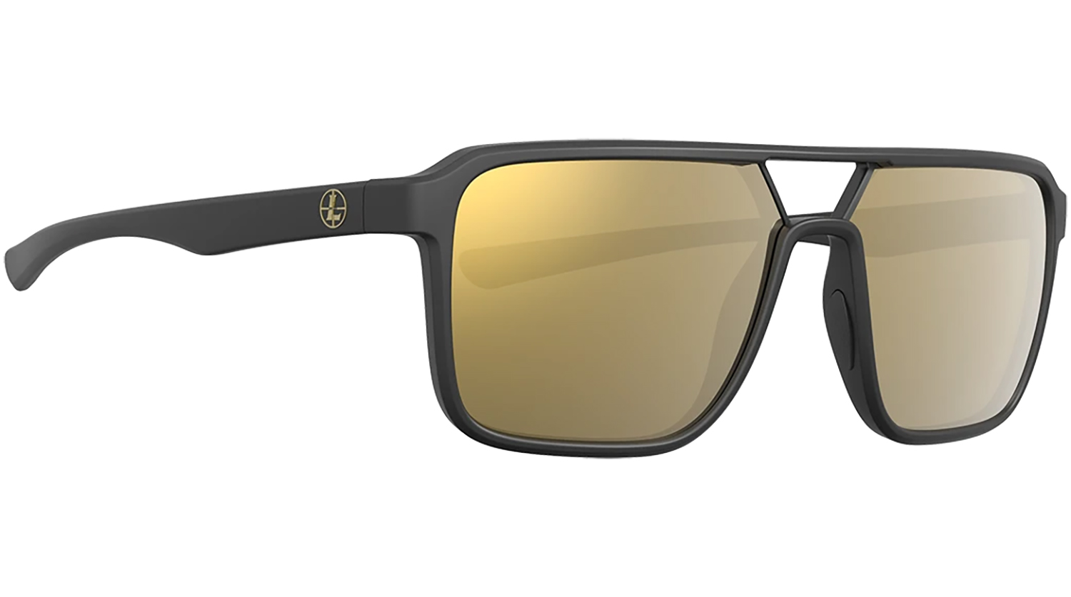 Leupold 182675 Performance Wear Bridger Bronze Mirror Lens Polycarbonate Matte Black Frame