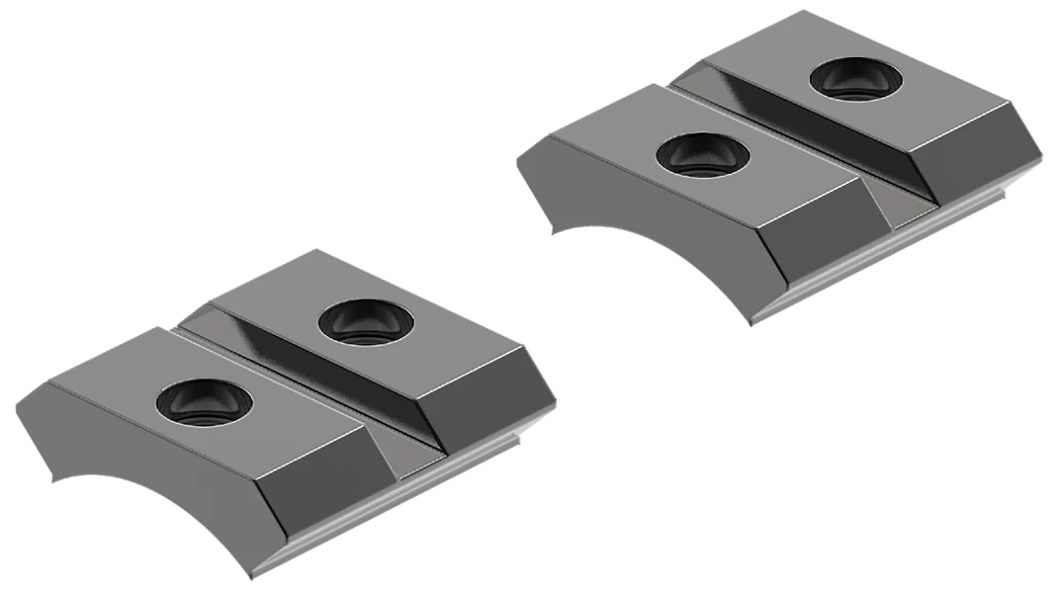 Leupold 49866 QRW Cross-Slot Base Set Black Gloss Remington 541