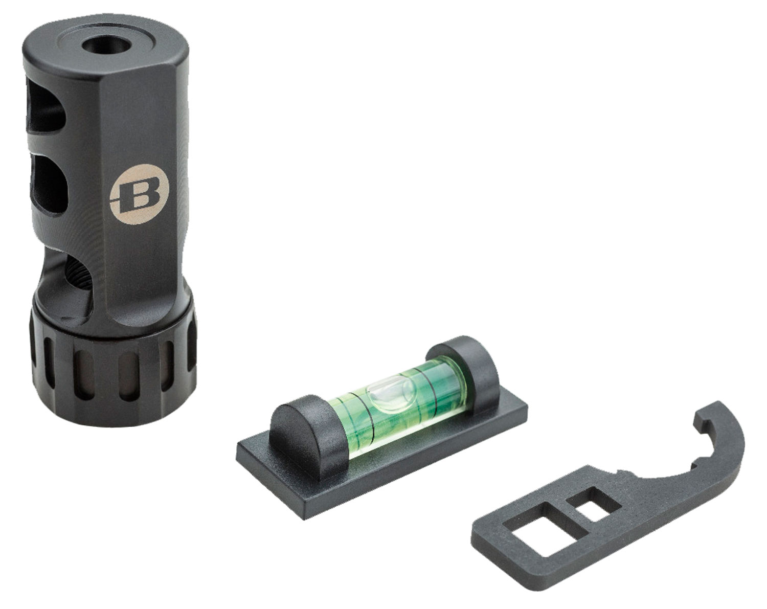 Bergara Rifles BA0006 ST-1 Self Timing Muzzle Brake, 5/8″-24 tpi Threads, 1″ Diameter, 30 Cal