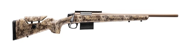 CVA CR4055 Cascade Varmint Hunter 243 Win 10+1 20″ Flat Dark Earth Cerakote Threaded Barrel & Receiver w/Picatinny Rail, Krytek Highlander Adj Comb & LOP Synthetic Stock