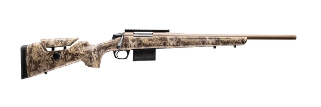 CVA CR4056 Cascade Varmint Hunter 6mm Creedmoor 10+1 20″ Flat Dark Earth Cerakote Threaded Barrel & Receiver w/Picatinny Rail, Krytek Highlander Adj Comb & LOP Synthetic Stock