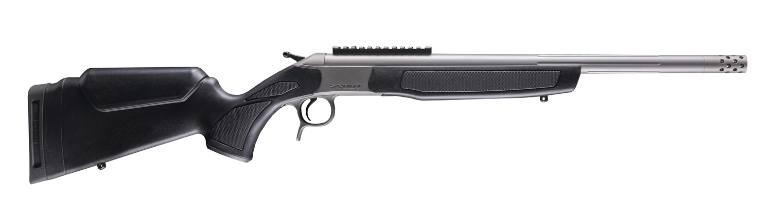 CVA CR4446S Cascade Takedown 300 Blackout 1rd 20″ Matte Stainless Steel Threaded Barrel & Receiver w/Picatinny Rail, Black Synthetic Stock