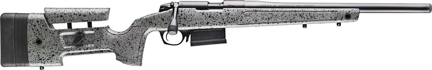 Bergara Rifles B14R001 B-14 Trainer Full Size 22 LR 10+1 18″ Matte Blued Matte Barrel & Receiver, HMR w/Adj Cheek Piece Black Fleck Gray Synthetic Stock, Right Hand