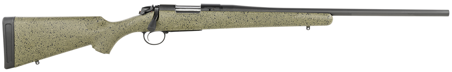 Bergara Rifles B14L102C B-14 Hunter 270 Win 3+1 24″ Graphite Black Cerakote Barrel, SoftTouch Speckled Green Fixed American Style Stock
