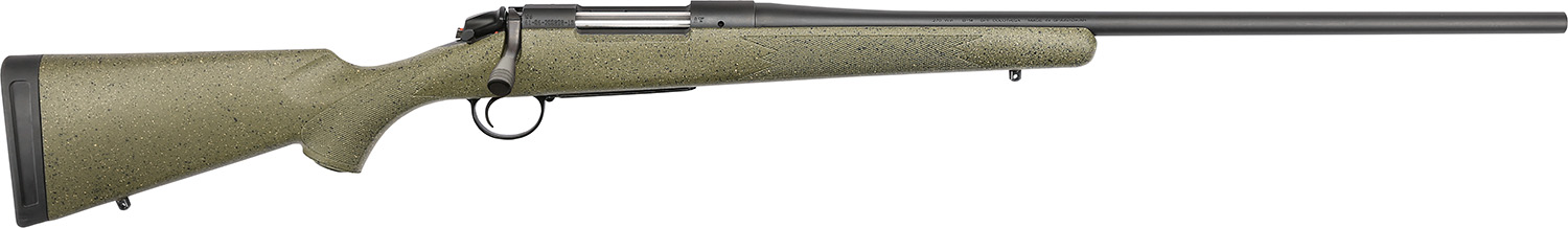 Bergara Rifles B14LM101C B-14 Hunter 300 Win Mag 3+1 24″ Graphite Black Cerakote Barrel, SoftTouch Speckled Green Fixed American Style Stock