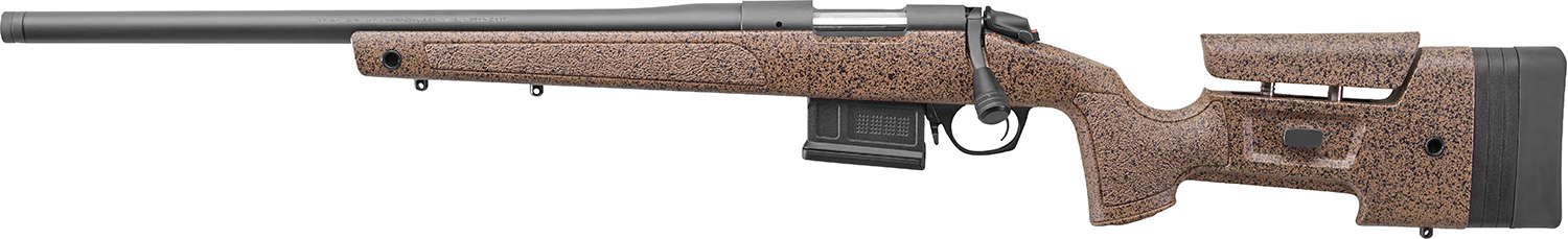 Bergara Rifles B14S354LC B-14 HMR 22-250 Rem 5+1 24″ Graphite Black Cerakote Barrel, Black Speckled Brown Molded w/Mini-Chassis, Adjustable LOP & Cheek Piece Stock, Left Hand