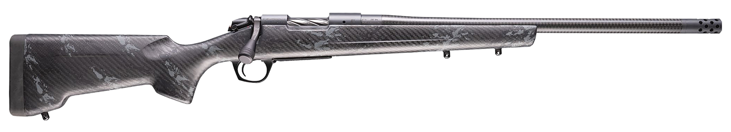 Bergara Rifles B14SM1209CF B-14 Cima CF 6.5 PRC 3+1 20″ CURE Carbon Fiber Barrel, Sniper Gray Cerakote Receiver, RTM Sporter Carbon Fiber Stock