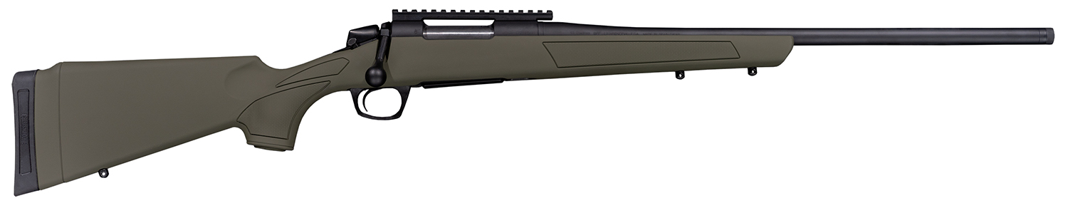 CVA CR3906G Cascade 7mm-08 Rem 4+1 22″ Black Cerakote Steel Threaded Barrel, Black Cerakote Receiver, OD Green Synthetic Stock
