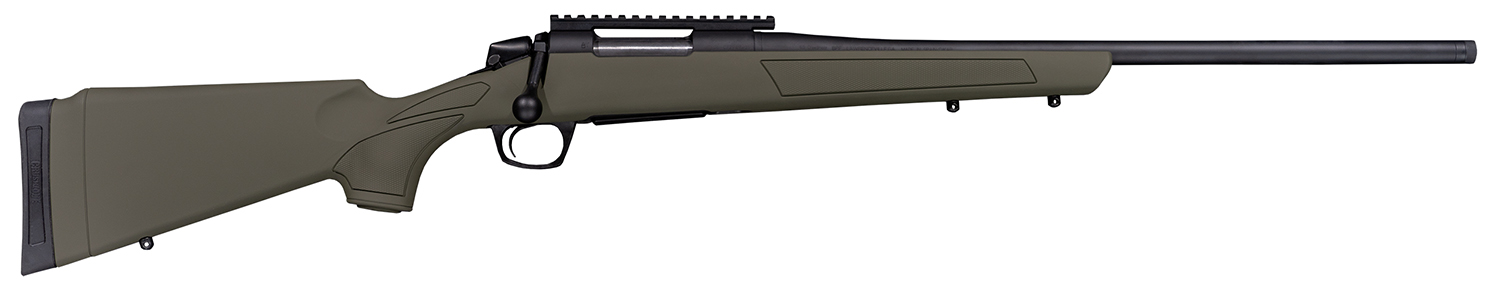 CVA CR3908G Cascade 22-250 Rem 4+1 22″ Black Cerakote Steel Threaded Barrel, Black Cerakote Receiver, OD Green Synthetic Stock