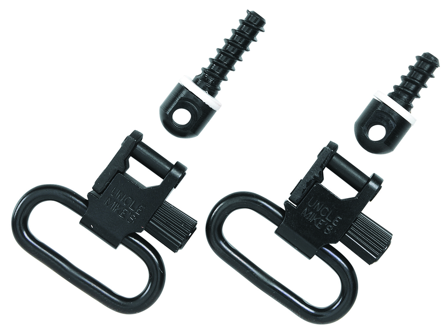 Uncle Mike’s 13113 Super Swivel Quick Detach 115 RGS Tri-Lock Blued 1.25″ Loop for Rifles w/Wood Forend