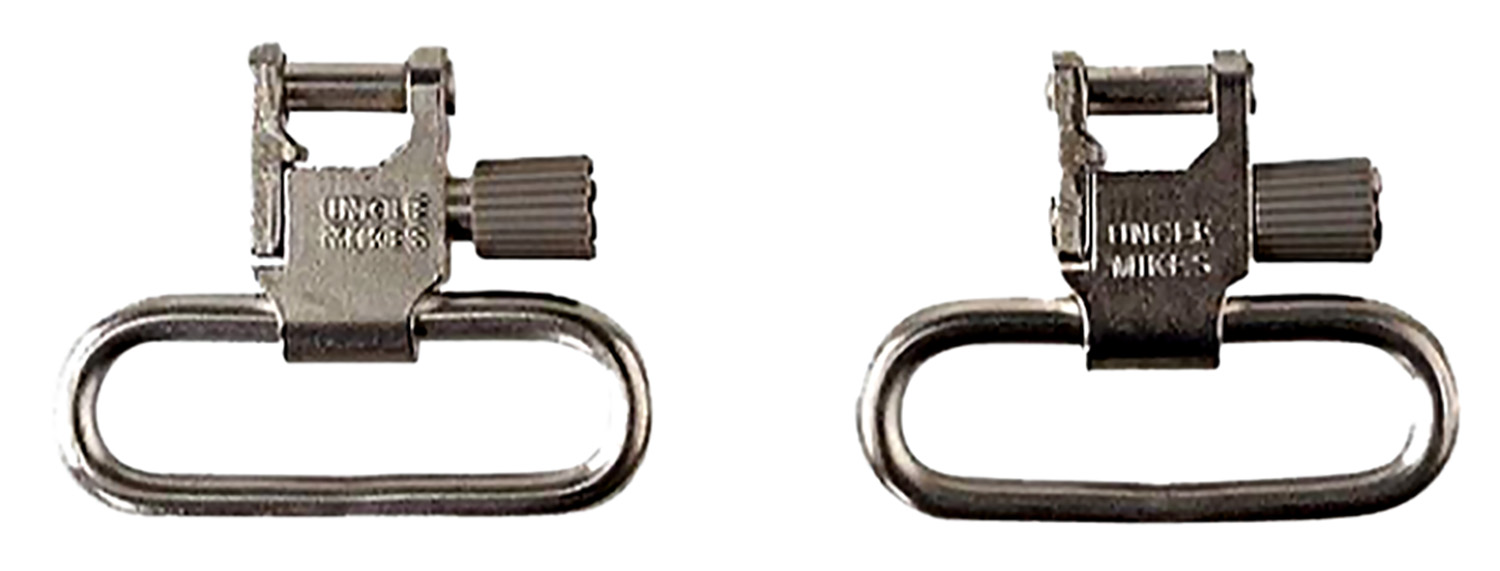 Uncle Mike’s 14622 Super Swivel Quick Detach 115 RUG Nickel 1″ Loop for Ruger 10/22/ .44 Mag/ #3 Carbines