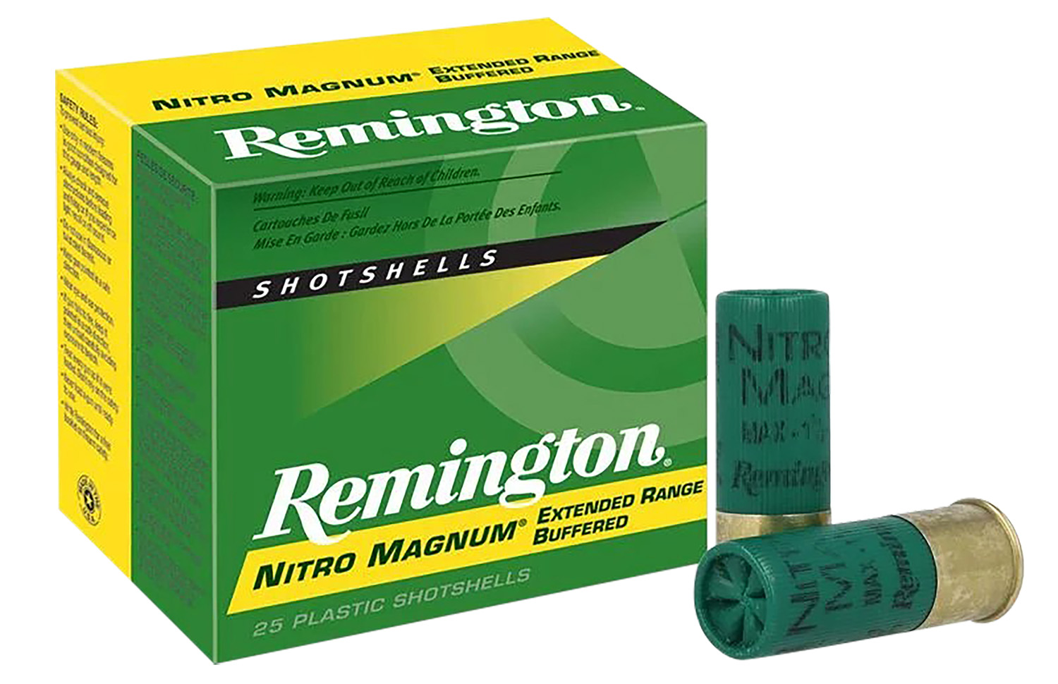 Remington Ammunition 26674 Nitro Magnum  12Gauge 3″ 1 5/8oz 4Shot 25 Per Box/10 Case
