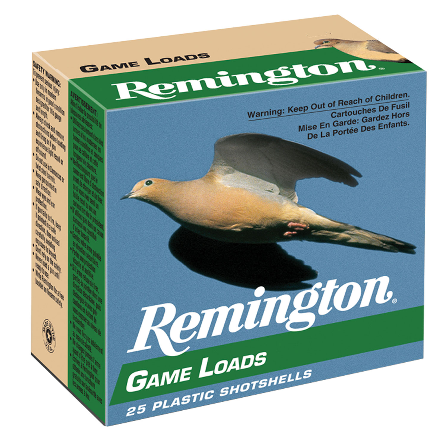 Remington Ammunition 20042 Game Load 20Gauge 2.75″ 7/8oz 7.5Shot 25 Per Box/10 Case
