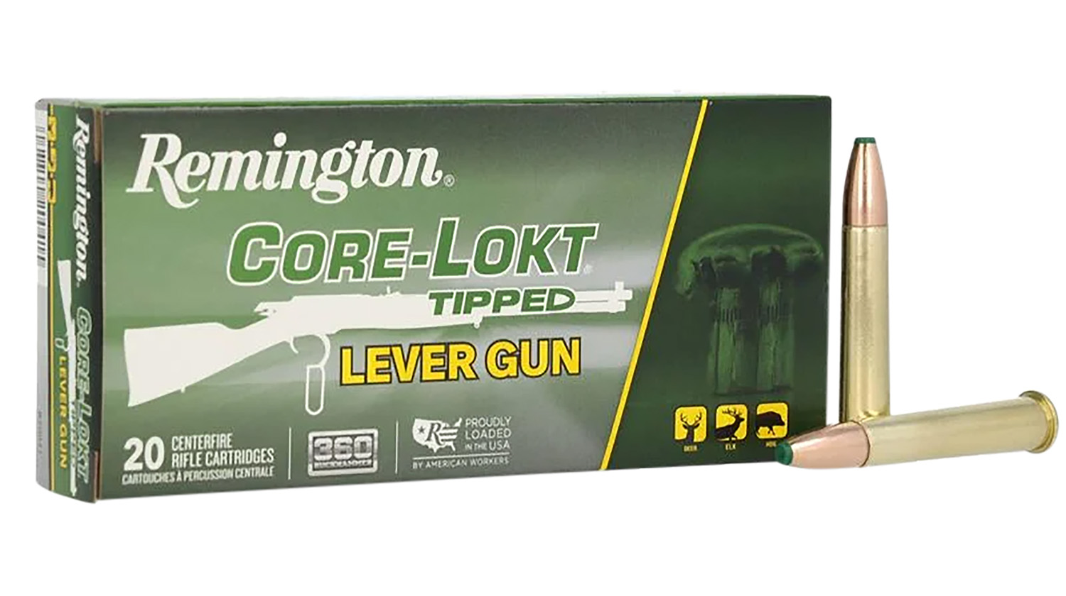 Remington Ammunition R20041 360Buckhammer 180gr Core-Lokt Tipped 20 Per Box/10 Case