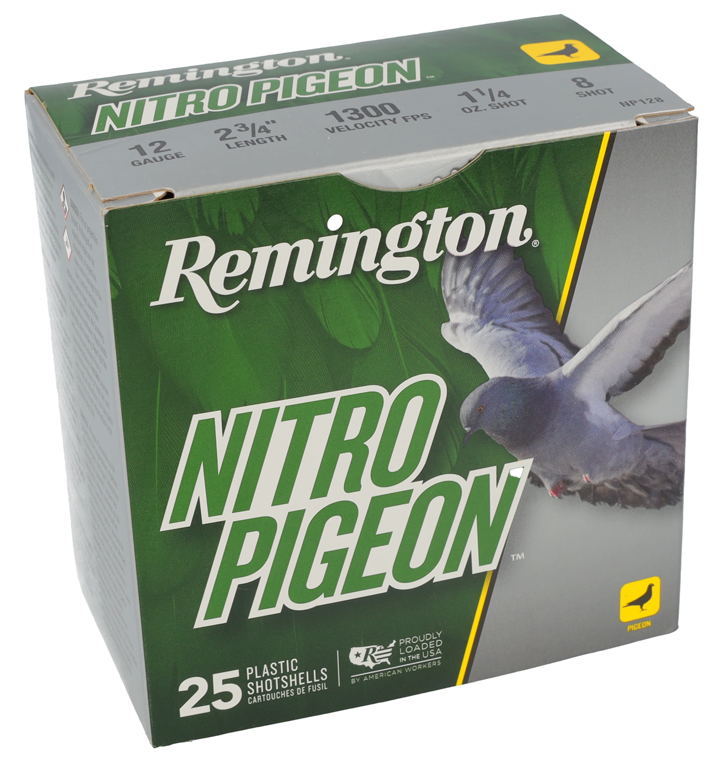 Remington Ammunition R28682 Nitro Pigeon 12Gauge 2.75″ 1 1/4oz 8Shot 25 Per Box/10 Case