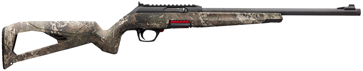 Winchester Repeating Arms 521110102 Wildcat  Full Size 22 LR 10+1 18″ Matte Blued Sporter Barrel, Picatinny Rail Matte Black Polymer Receiver, TrueTimber Strata Skeletonized Synthetic Stock, Ambidextr