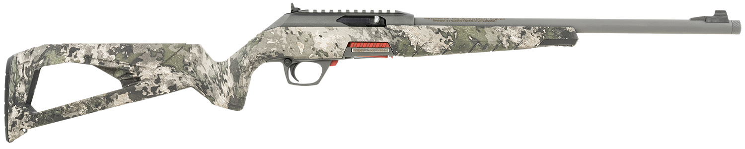 Winchester Repeating Arms 521141102 Wildcat SR Full Size 22 LR 10+1 16.50″ Gray Perma-Cote Threaded Sporter Barrel, Picatinny Rail Gray Perma-Cote Polymer Receiver, TrueTimber VSX Skeletonized Synthet