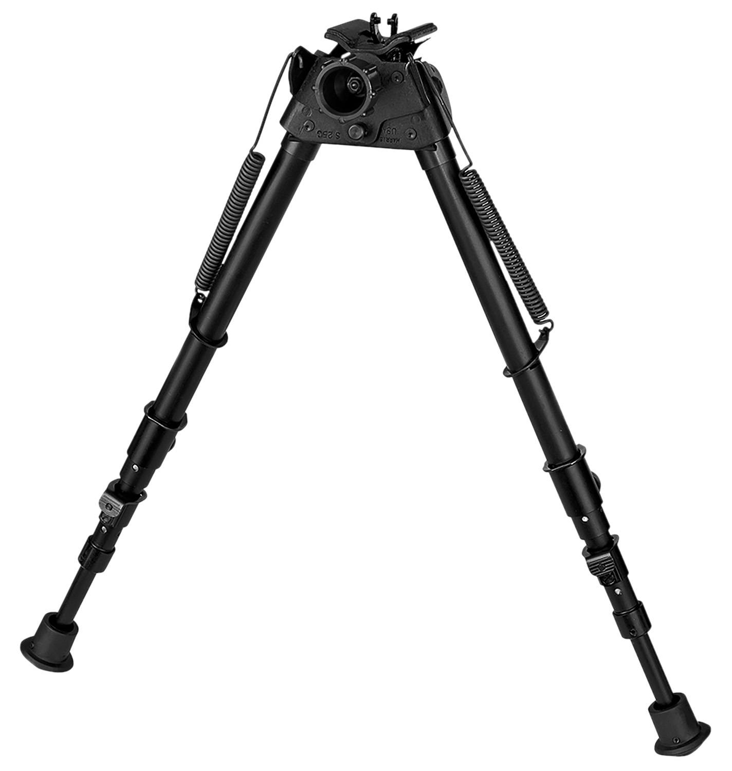 Harris Bipods 25CS Swivel 25C Swivel Stud, 13.50-27″, Black Steel/Aluminum, Rubber Feet