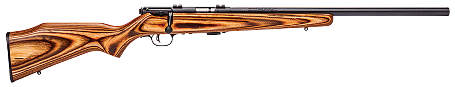 Savage Arms 25700 Mark II BV Full Size 22 LR 5+1 21″ Matte Black Heavy Button Rifled Barrel, Matte Black Drilled & Tapped Carbon Steel Receiver, Satin Brown Fixed Laminate Stock, Right Hand