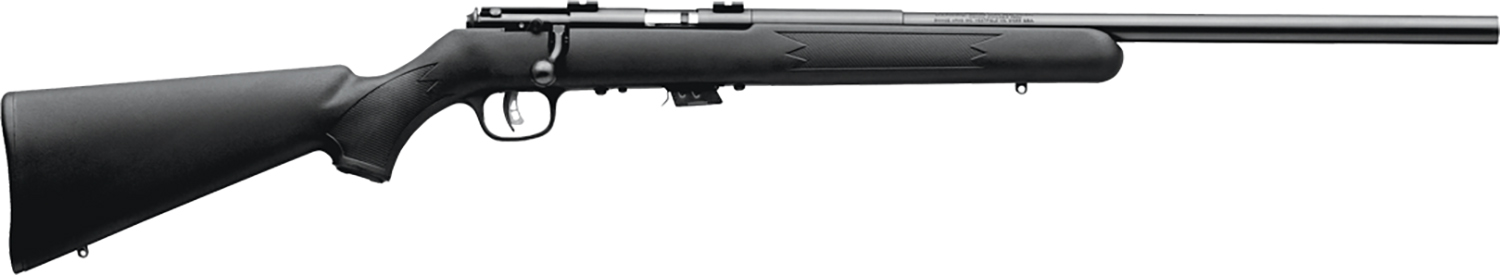 Savage Arms 26724 Mark II FV Full Size 17 HM2 5+1 21″ Black Satin Heavy Button Rifled Barrel, Satin Black Drilled & Tapped Carbon Steel Receiver, Matte Black Fixed Synthetic Stock, Right Hand