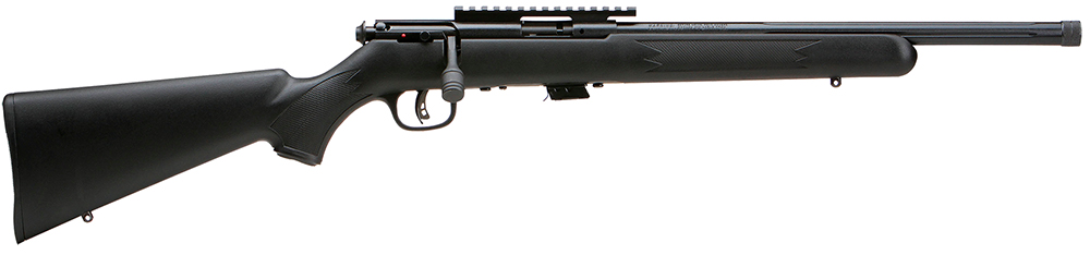 Savage Arms 28702 Mark II FV-SR Full Size 22 LR 5+1 16.50″ Matte Black Fluted Threaded Barrel, Matte Black Picatinny Rail Carbon Steel Receiver, Matte Black Fixed Synthetic Stock, Right Hand