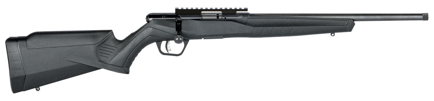 Savage Arms 70203 B Series FVSR Full Size 22 LR 10+1 16.25″ Matte Black Heavy Button Rifled Barrel, Matte Black Drilled & Tapped Carbon Steel Receiver, Matte Black Fixed Synthetic Stock, Right Hand
