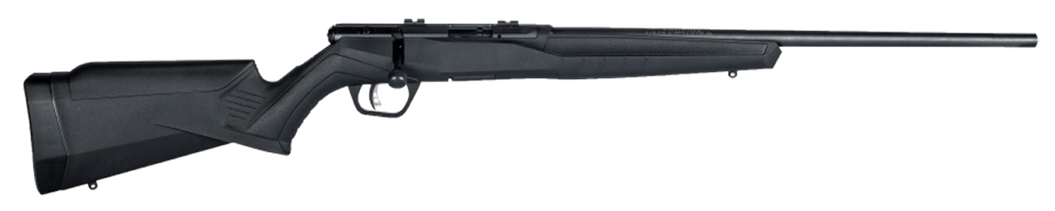 Savage Arms 70800 B Series F Full Size 17 HMR 10+1 21″ Matte Black Button Rifled Barrel, Matte Black Drilled & Tapped Carbon Steel Receiver, Matte Black Fixed Synthetic Stock, Right Hand
