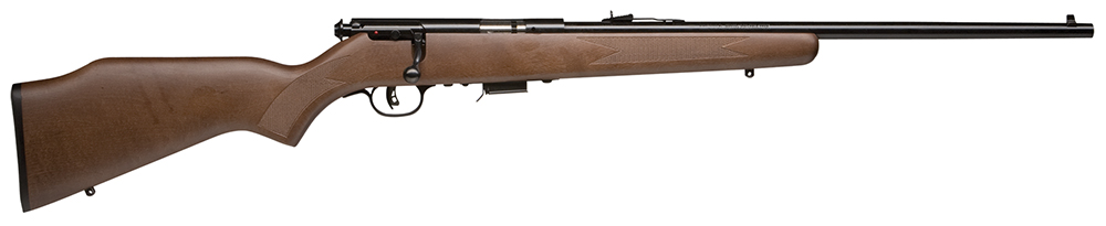 Savage Arms 90700 93 G Full Size 22 WMR 5+1 21″ Matte Black Sporter Barrel, Matte Black Drilled & Tapped Carbon Steel Receiver, Satin Hardwood Fixed Stock, Right Hand