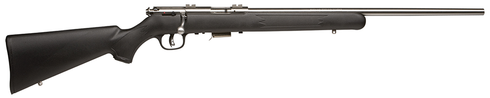 Savage Arms 91700 93 FSS Full Size 22 WMR 5+1 21″ Matte Sporter Barrel, Matte Drilled & Tapped Stainless Steel Receiver, Matte Black Fixed Synthetic Stock, Right Hand