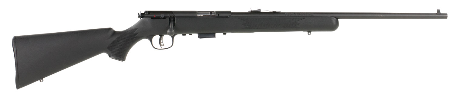 Savage Arms 91800 93 F Full Size 22 WMR 5+1 21″ Matte Black Sporter Barrel, Matte Black Carbon Steel Receiver, Matte Black Fixed Synthetic Stock, Right Hand