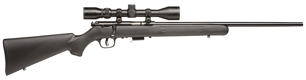 Savage Arms 91806 93 FXP Full Size 22 WMR 5+1 21″ Matte Black Sporter Barrel, Matte Black Drilled & Tapped Carbon Steel Receiver, Matte Black Fixed Synthetic Stock, 3-9x40mm Duplex, Right Hand
