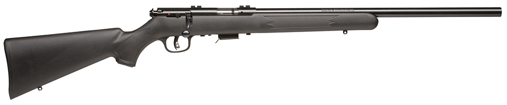Savage Arms 96700 93R17 FV Full Size 17 HMR 5+1 21″ Matte Blued Button-Rifled Carbon Steel Heavy Barrel, Matte Blued Carbon Steel Receiver, Factory-Installed Scope Bases, Matte Black Synthetic Stock,