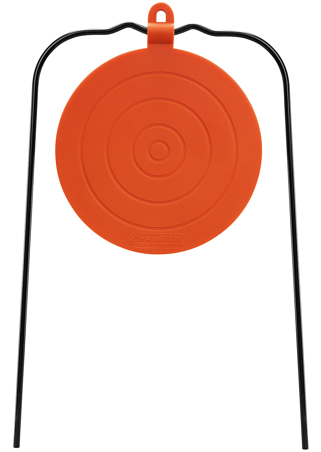 Champion Targets 40867 Gong Champion Centerfire Hanging Metal Target/ Black/Orange