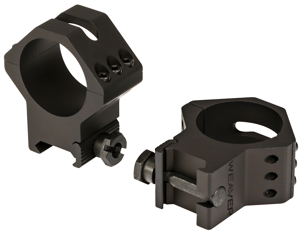 Weaver Mounts 99684 Six-Hole Picatinny Rings Matte Black 34mm High