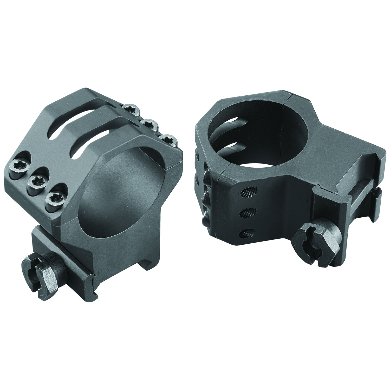 Weaver Mounts 99695 Six-Hole Picatinny Rings Matte Black 30mm Extra High